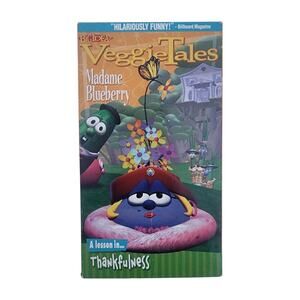VeggieTales Madame Blueberry VHS A Lesson in Thankfulness Kids Animation Tape